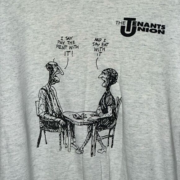 VTG The Tenants Union Graphic Shirt Single Stitch Size XL - Picture 2 of 6